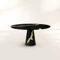 Lapiaz Black Lacquer Dining Table