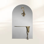 Lumiere Consoles Victorian Cast Brass Mirror Entryways Cabinet Table