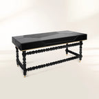 Manu Manueline Gloss Black Luxury Writing Desk