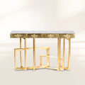 Metropolis Consoles Gilded Modern Entryways Cabinet Table