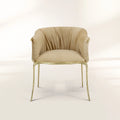 Luxury Surrealist Armchair with Gold-Plated Brass Frame, Velvet Seat & Sculptural Design