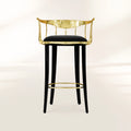 Nº 11 Surrealist Polished Brass Bar Stool