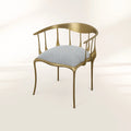 Nº 11 Satin Matte Gold Surrealist Dining Chair
