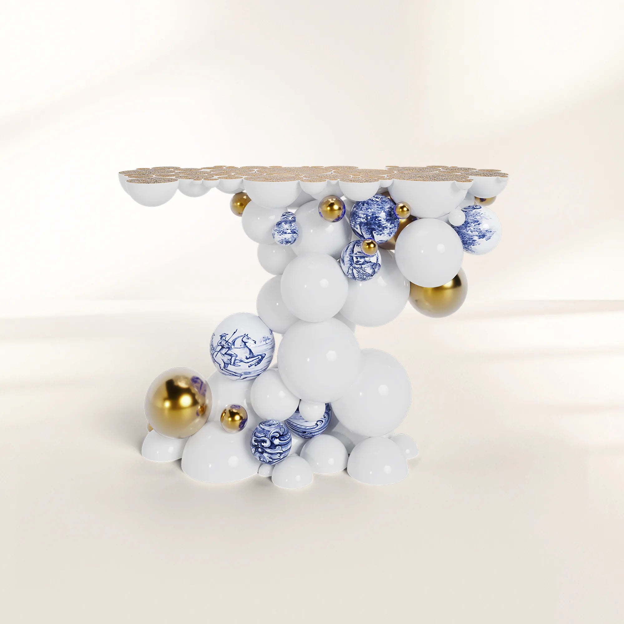 Newton Consoles Azulejo Sculptural Entryways Cabinet Table