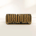 Luxury Gold Sideboard Buffet Cabinet with Sculptural Metal Design & Hidden Storage