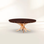 Patch Marquetry Round Dining Table
