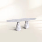 Pietra Oval XL Marble Dining Table
