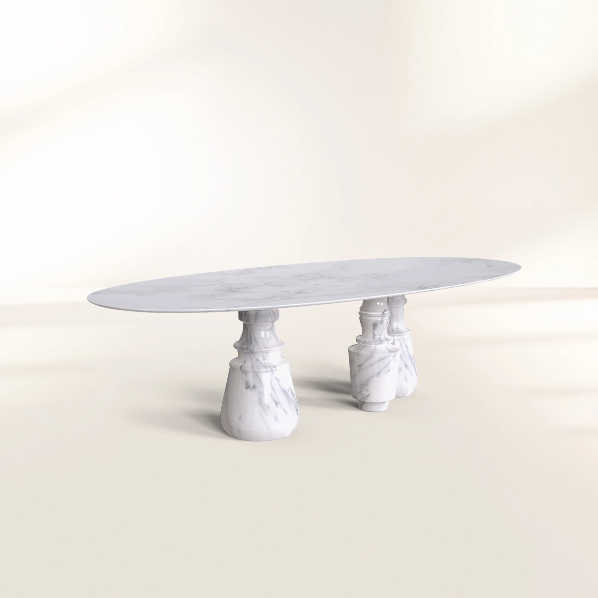 Pietra Oval XL Marble Dining Table