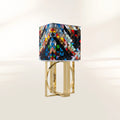 Luxury Geometric Bar Cabinet with Pixel-Inspired Design & Hidden Storage