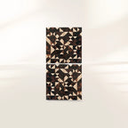 Luxury Walnut Curio Cabinet with Pixel-Inspired Design & Hidden Storage
