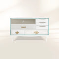 Soho White Baroque Mirrored Luxury Bedside Table