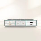 Luxury Modular Coffee Table with Geometric Design, Hidden Storage & Modern Style Center Tea Table