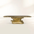 Stonehenge Marble & Brass Dining Table