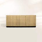Luxury Brass Sideboard Cabinet with Sculptural Doors & Hidden Storage