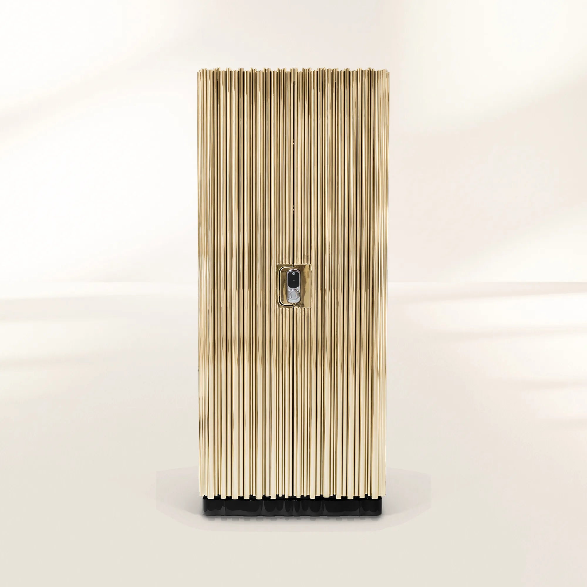 Luxury Watch Winder Safe with Gold-Plated Brass Design & Custom Jewelry Storage System