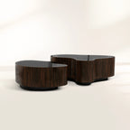 Luxury Hammered Brass Coffee Table with Wave Sculptural Design & Artisan Craftsmanship Center Tea Table
