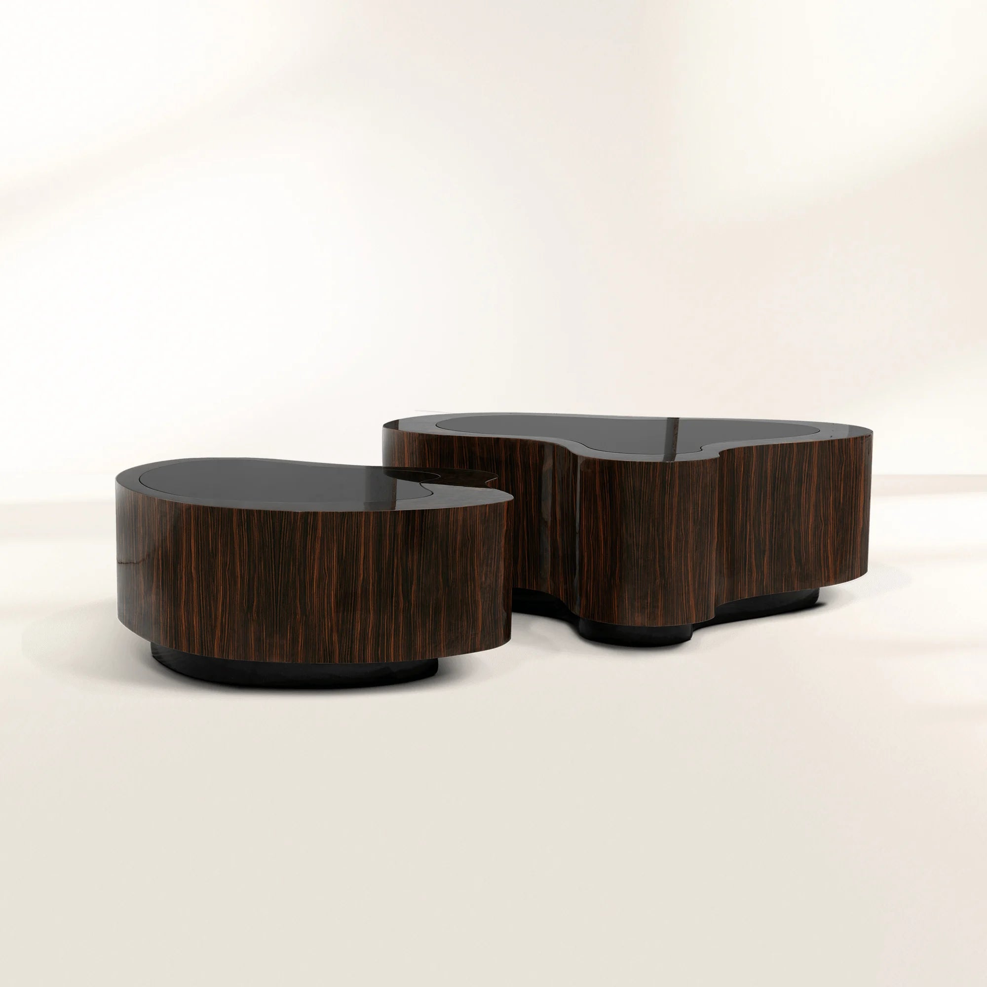 Luxury Hammered Brass Coffee Table with Wave Sculptural Design & Artisan Craftsmanship Center Tea Table