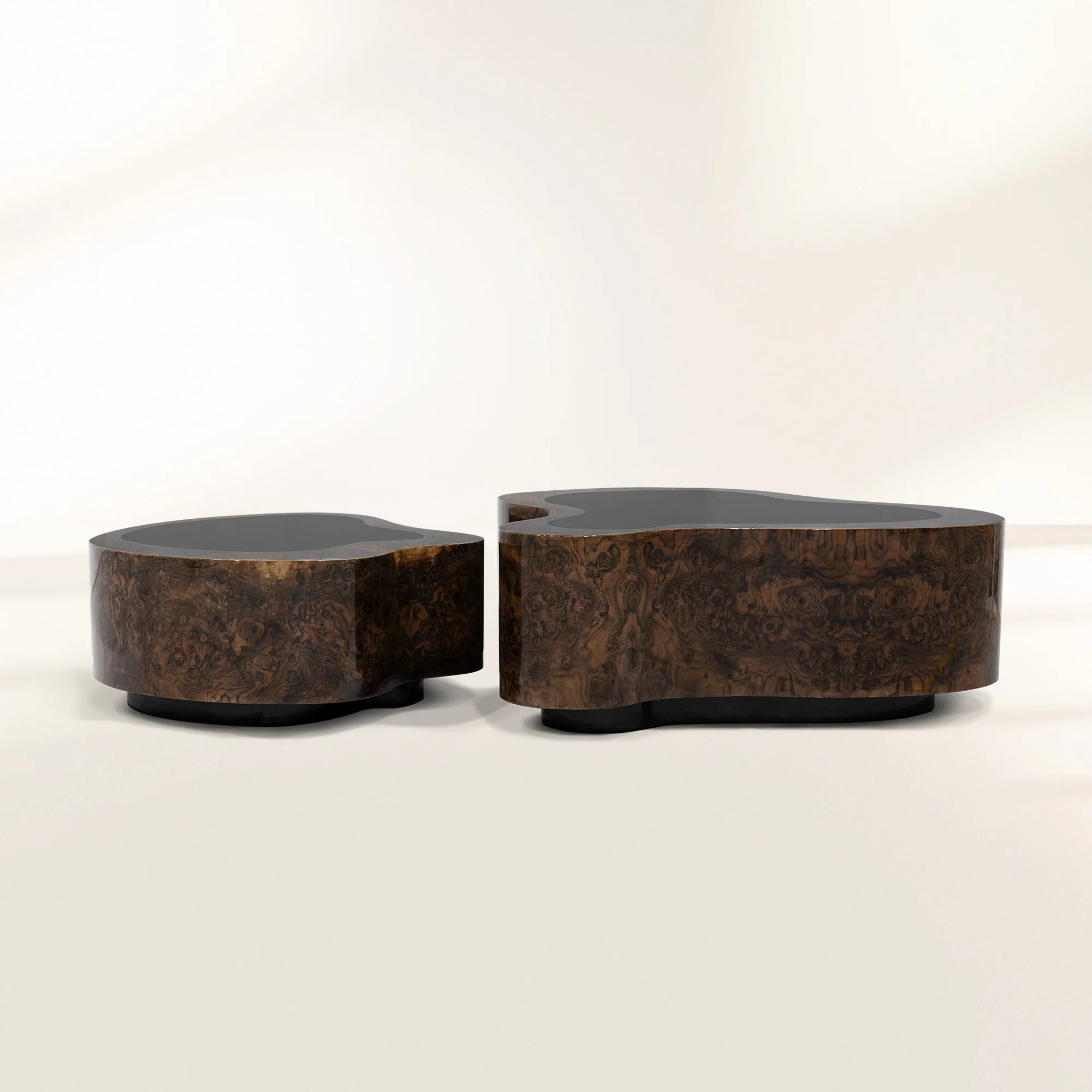Luxury Hammered Brass Coffee Table with Wave Sculptural Design & Artisan Craftsmanship Center Tea Table