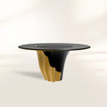 Yasmine Dining Table with Sculptural Contemporary