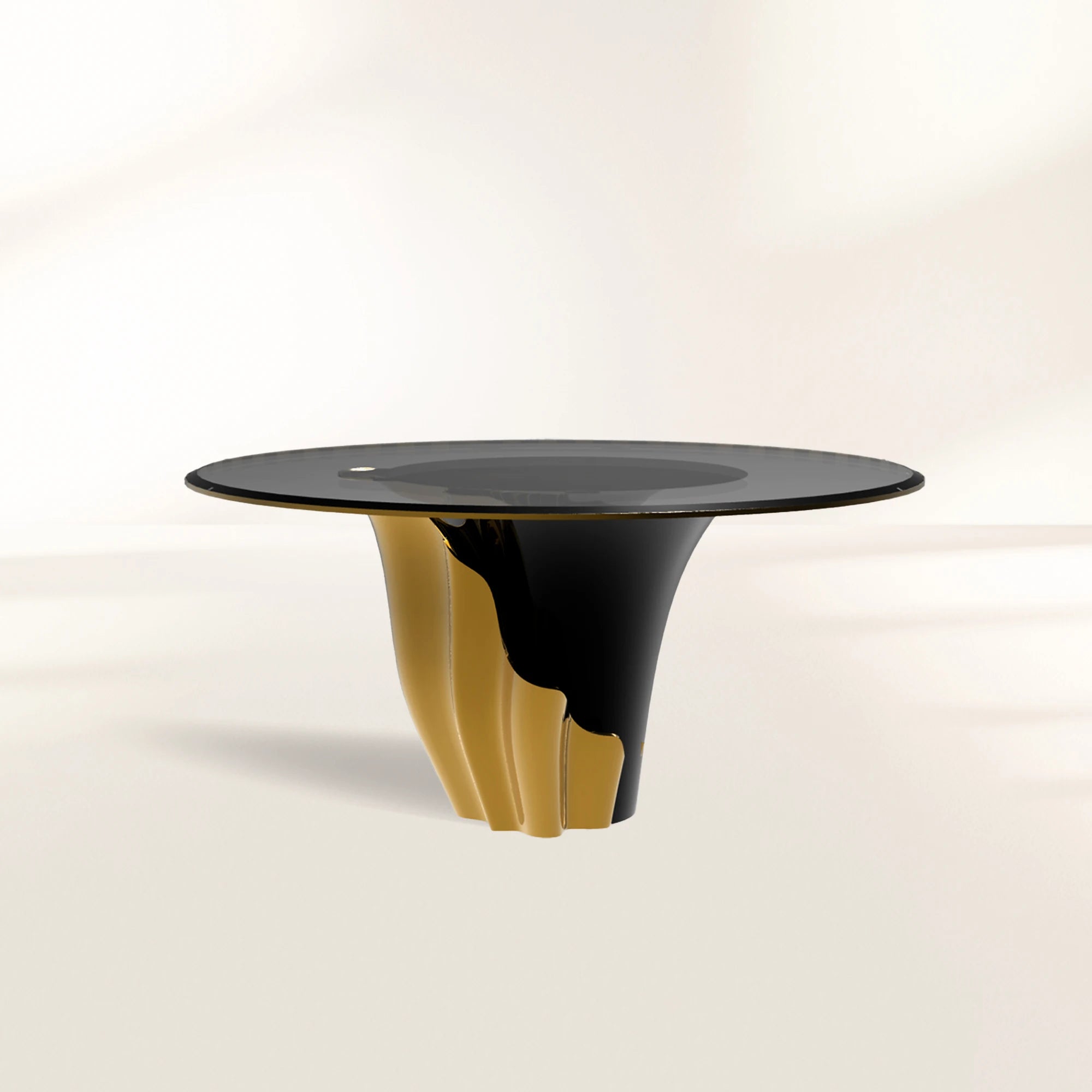 Yasmine Dining Table with Sculptural Contemporary