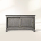 Giada Bell'Arte Vintage Console Storage Cabinet Handcrafted Italian Antique Grey Entryway Cabinet