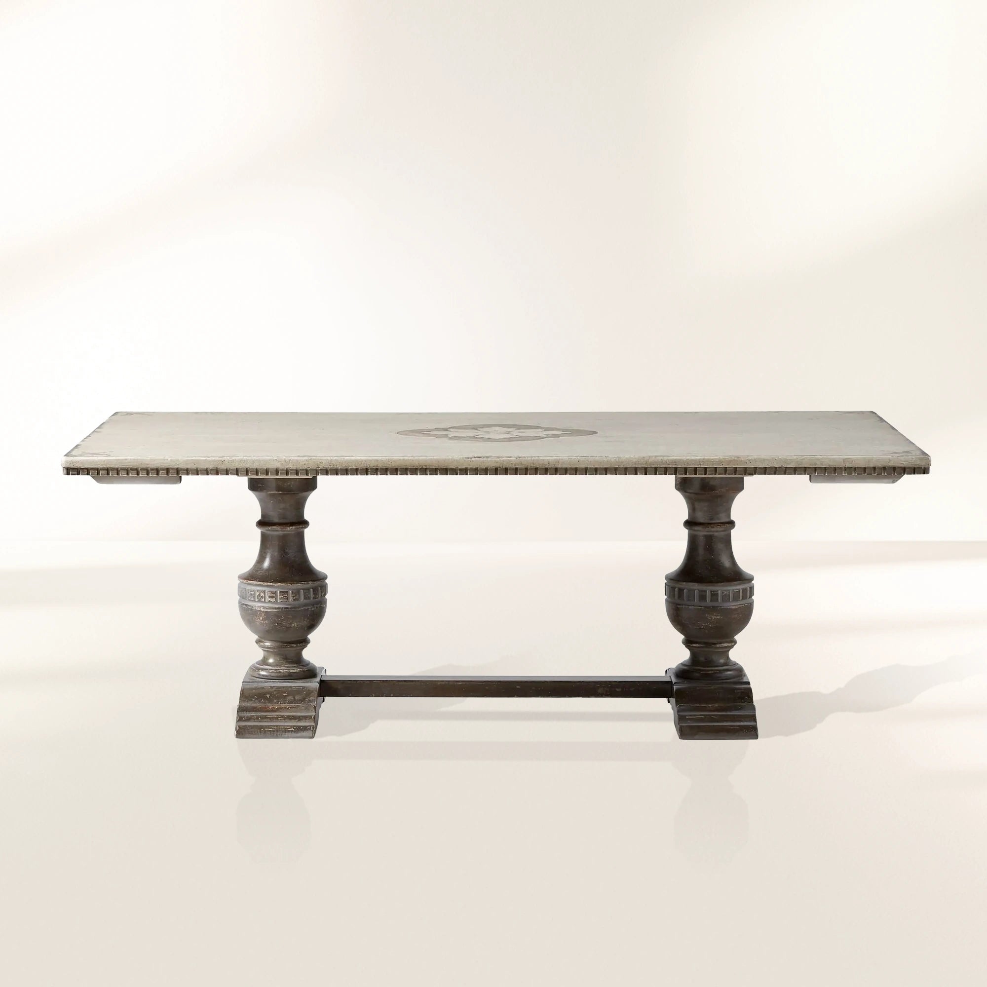 Bell'Arte Wood Expandable Dining Table Florence Center Hand-painted Floral Dining Table With two 20" Extensions