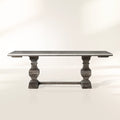 Cerea Amalfi Bell'Arte Rectangular Dining Table Tulipwood Dual Extensions Dining Table