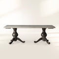 Girardi Geo Link Bell'Arte Wood Expandable Dining Table Vintage Distressed Rectangle Dining Table With Two 20" Extensions