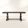 Kensington Expandable Solid Wood Dining Table with Dual Extensions Panel