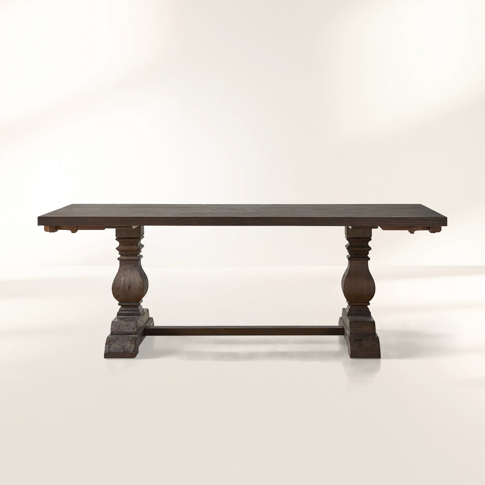 Kensington Expandable Solid Wood Dining Table with Dual Extensions Panel