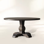 Kensington Country Round Oak Wood Dining Table with Finnish Pine Base