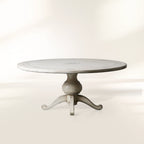 Girardi Margherita Bell'Arte Round Wood Dining Table Antique Vintage Distressed Furniture