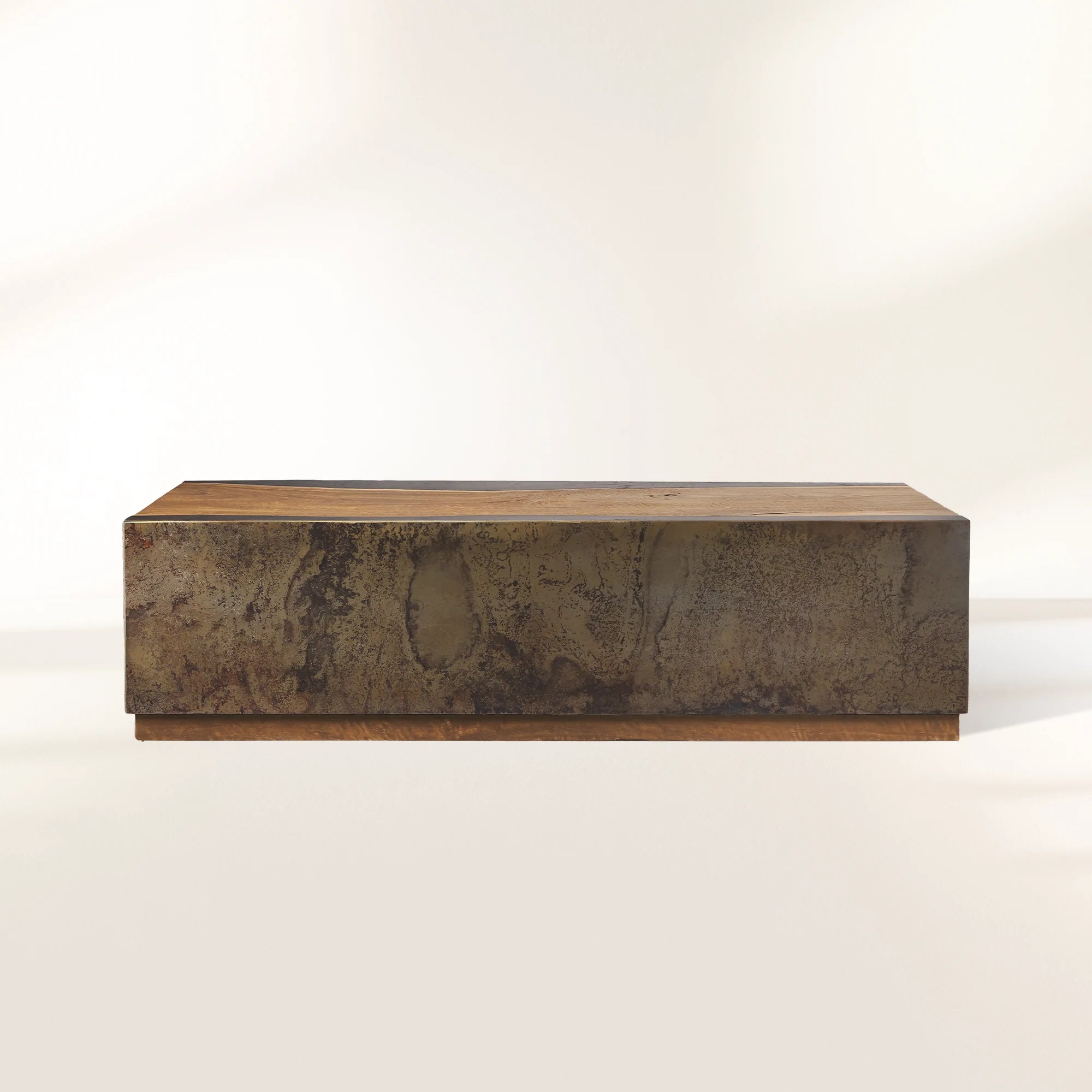 Acacius Coffee Table Rectangular Yukas Wood Center Tea Table
