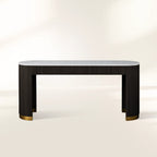 Finnley Marble Top Entryway Console Table Wood Hallway Entrance Table Unique Style