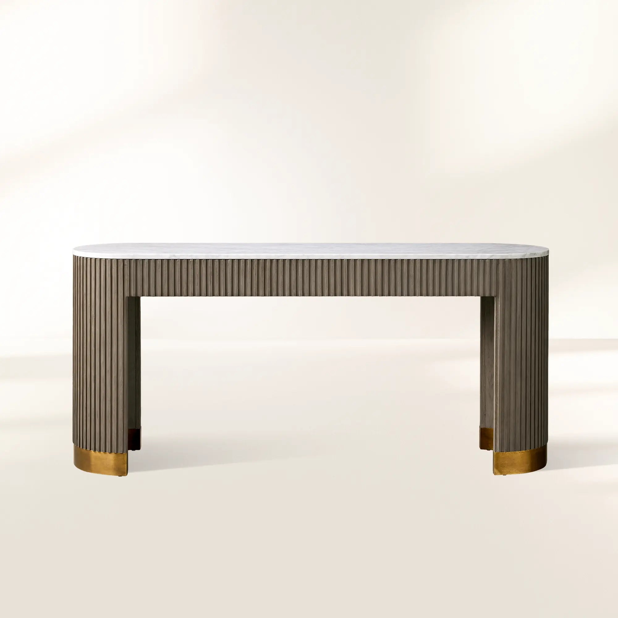Finnley Marble Top Entryway Console Table Wood Hallway Entrance Table Unique Style
