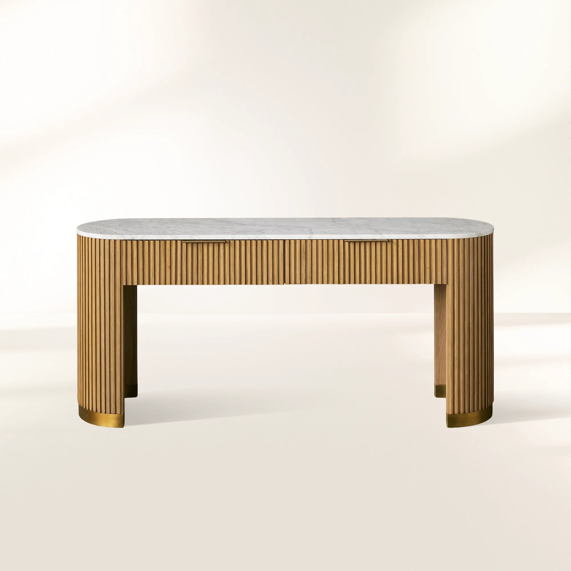 Finnley Konsole mit Stauraum aus Massivholz, Flur-Eingangstisch, Eingangsschrank mit Schubladen