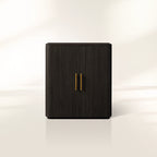 Finnley Holz-Barschrank, Landhaus-Weinschrank, Buffet-Sideboard mit geriffelten Details