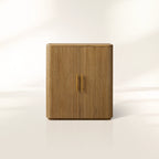 Finnley Holz-Barschrank, Landhaus-Weinschrank, Buffet-Sideboard mit geriffelten Details