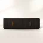 Finnley TV-Ständer aus Holz, moderne Medienkonsole, Aufbewahrungseinheit für Wohnzimmerfernseher
