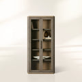 Harrow Hochvitrinen mit Shagreen-Imitat