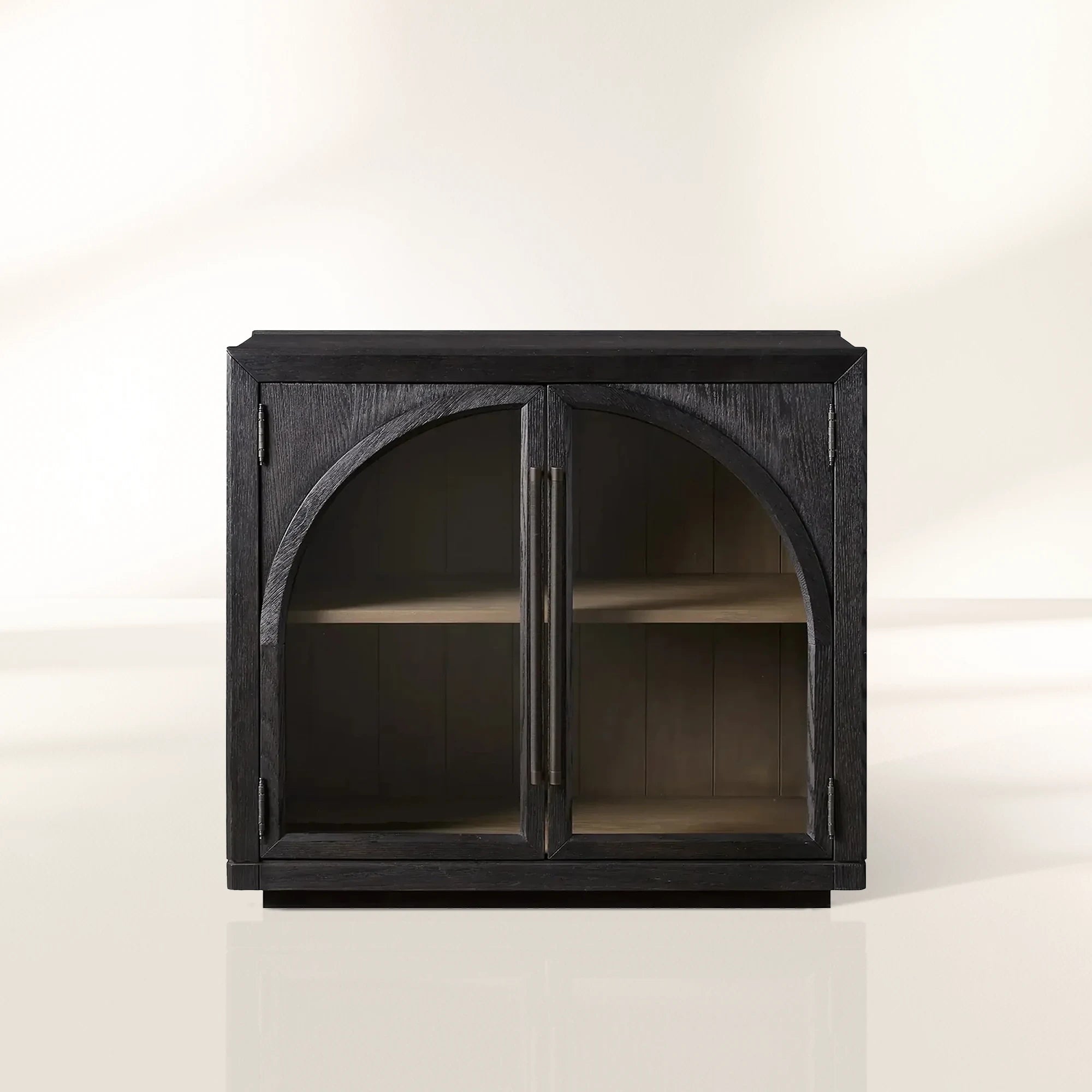 Hattie 16th-Century Sideboards Oak Wood Entrance Cabinets Arched Design Storage Buffet Cabinets