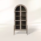 Hattie Open Bookcase Glass Door Tall Display Cabinets Wood File Cabinets Dining Sideboards