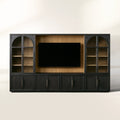 Hattie Solid Oak Wall Unit with Adjustable TV Mount