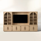 Hattie Solid Oak Wall Unit with Adjustable TV Mount