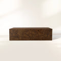 Kalmar Rectangle Coffee Table with Teak Wood Living Room Center Tea Table Unique Character
