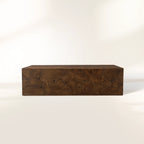 Kalmar Rectangle Coffee Table with Teak Wood Living Room Center Tea Table Unique Character