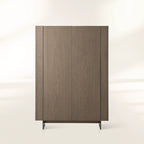 Mihaela Wood Sideboard Chestnut Buffet Cabinet Oiling Process Entryway Cabinet
