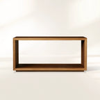 Mihaela Solid Wood Entrance Console Table Hand-Finished Hallway Entryway Table Minimalist Style