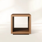 Table d'appoint carrée en bois massif Mihaela
