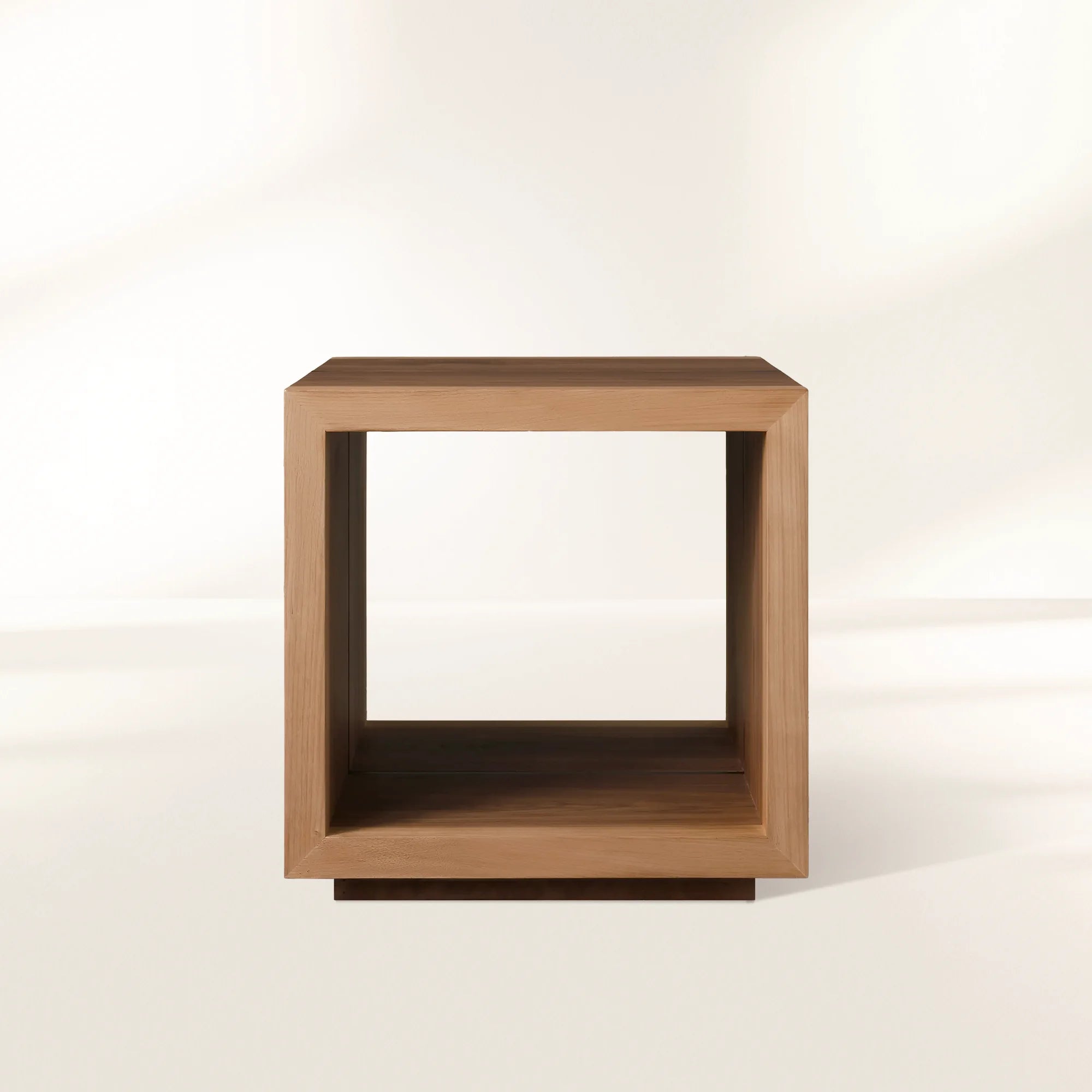 Table d'appoint carrée en bois massif Mihaela